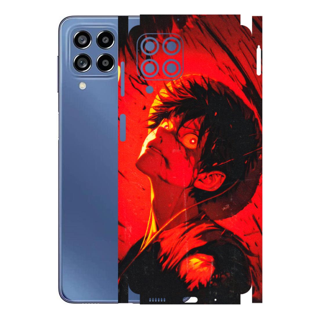 Samsung M/F/Note/Flip and C Phone Skins (All Models) - D.Luffy Power Up One Piece Anime - 3D Embossed Finish (L-326) Samsung Galaxy M53 (5G)