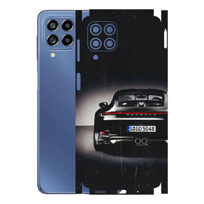 Samsung M/F/Note/Flip and C Phone Skins (All Models) - New Black Porsche GT3 - 3D Embossed Finish (L-327) Samsung Galaxy M53 (5G)