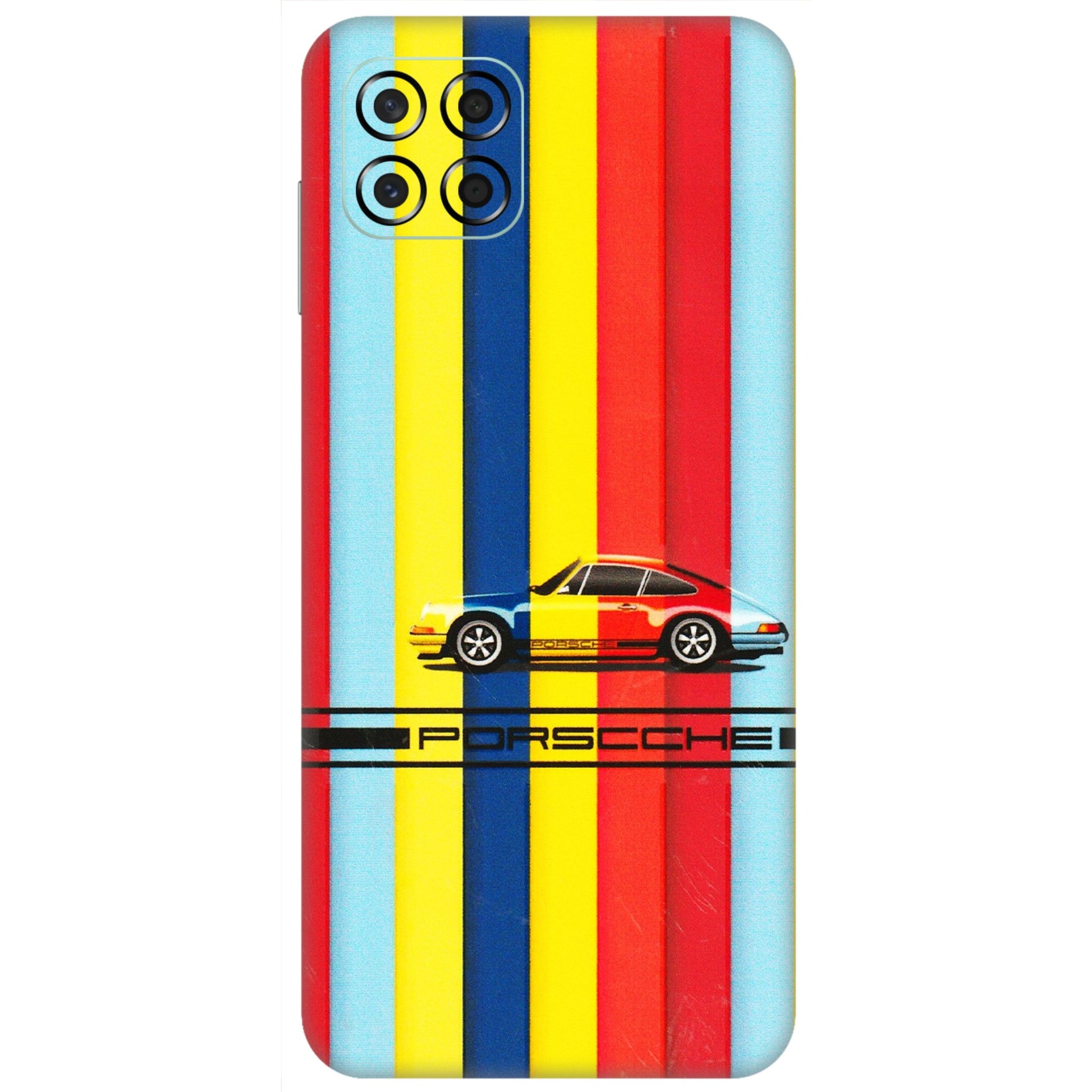 Samsung M/F/Note/Flip and C Phone Skins (All Models) - Multicolour Porche - 3D Embossed Finish (L-39) Samsung Galaxy M53 (5G)