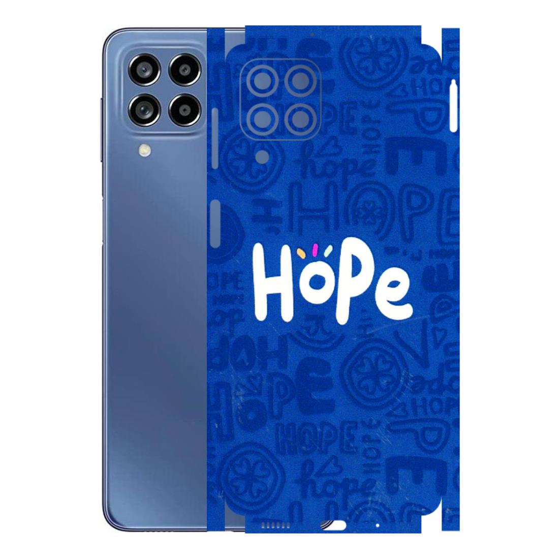 Samsung M/F/Note/Flip and C Phone Skins (All Models) - Hope Doodles Blue - 3D Embossed Finish (L-43) Samsung Galaxy M53 (5G)