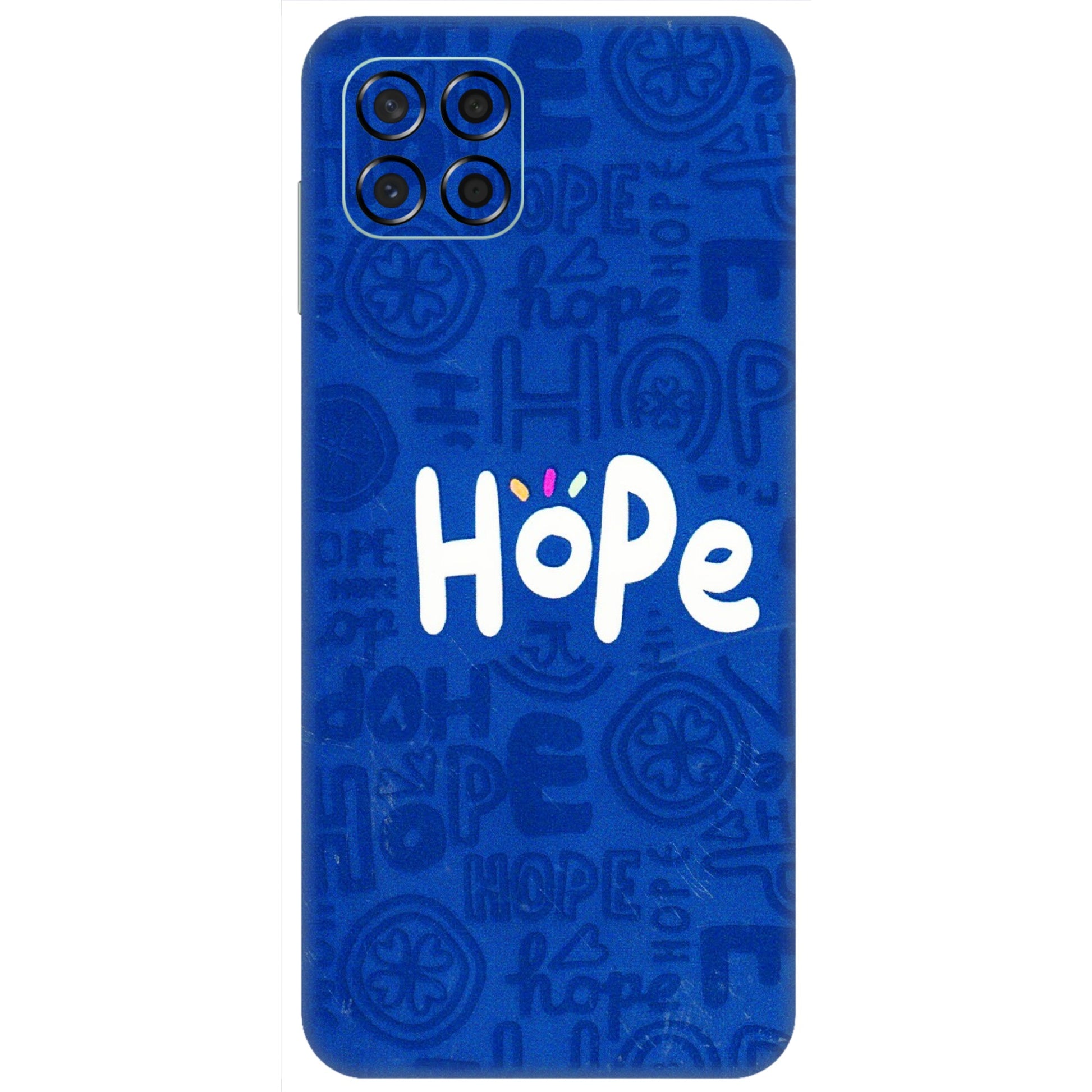 Samsung M/F/Note/Flip and C Phone Skins (All Models) - Hope Doodles Blue - 3D Embossed Finish (L-43) Samsung Galaxy M53 (5G)
