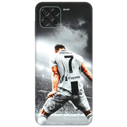 Samsung M/F/Note/Flip and C Phone Skins (All Models) - Ronaldo CR7 Crazy - 3D Embossed Finish (L-44) Samsung Galaxy M53 (5G)