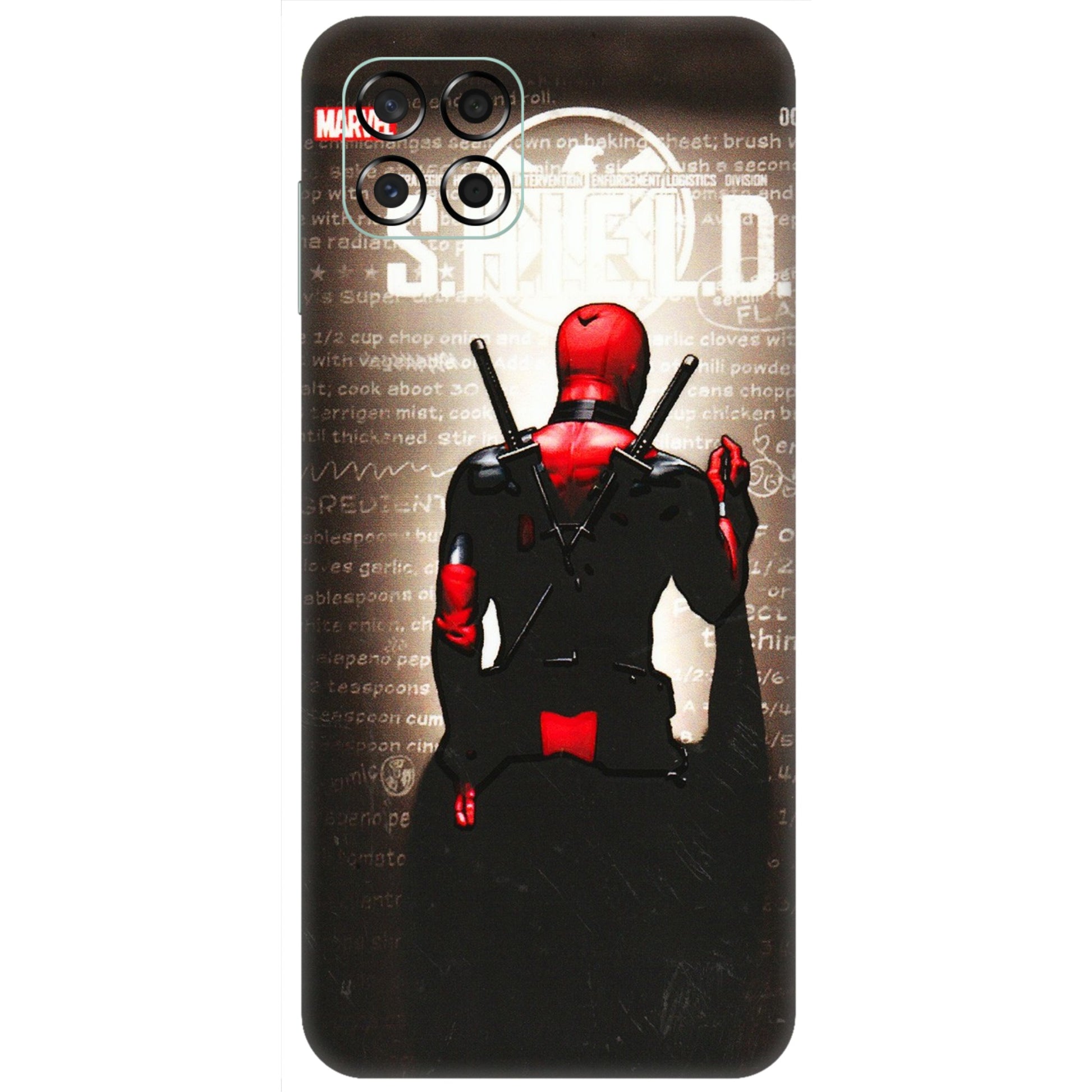 Samsung M/F/Note/Flip and C Phone Skins (All Models) - Deadpool - 3D Embossed Finish (L-56) Samsung Galaxy M53 (5G)