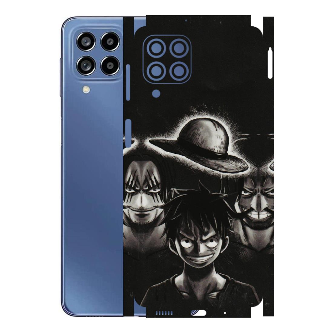 Samsung M/F/Note/Flip and C Phone Skins (All Models) - Black Luffy Hat - 3D Embossed Finish (L-57) Samsung Galaxy M53 (5G)