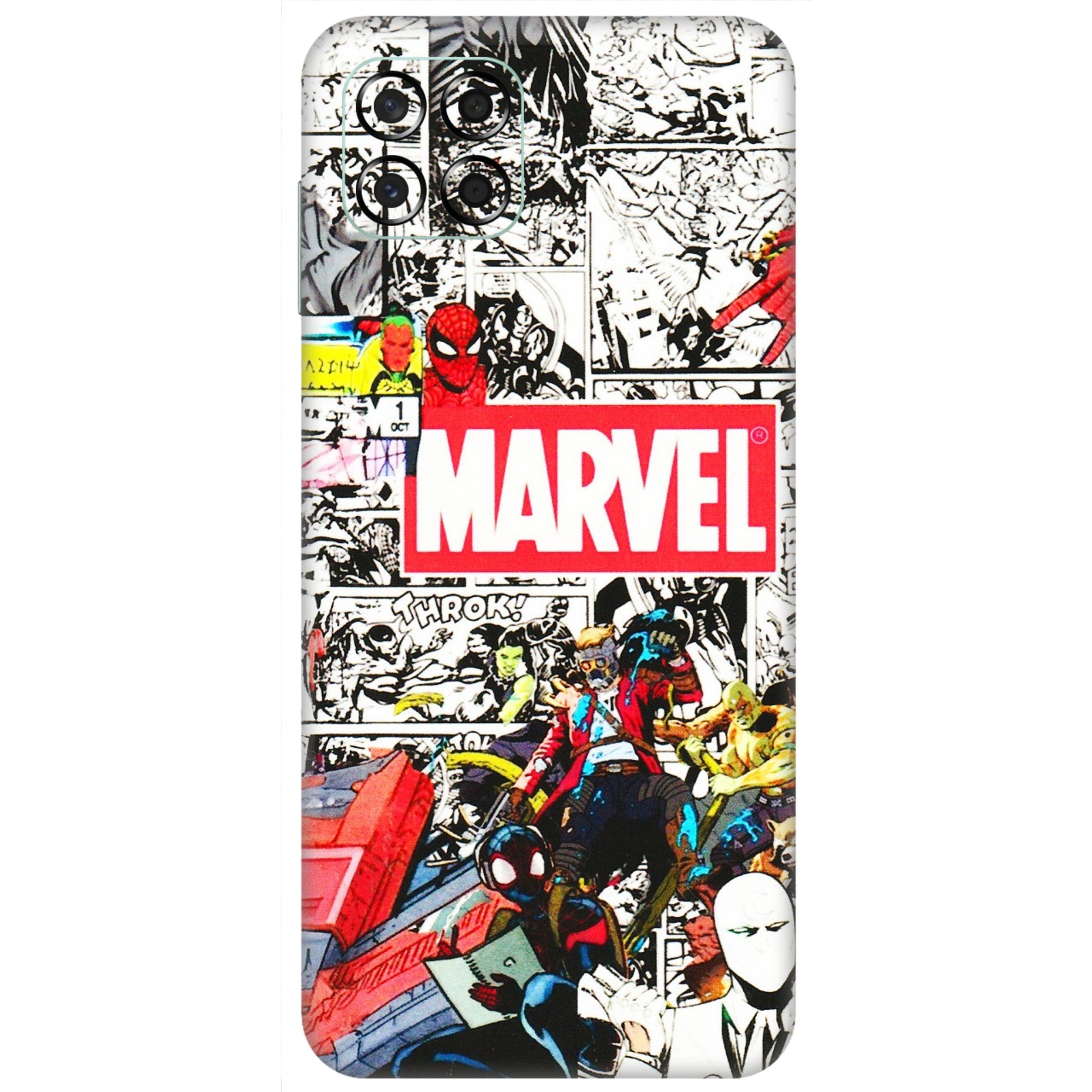 Samsung M/F/Note/Flip and C Phone Skins (All Models) - Marvel Colorful Comic - 3D Embossed Finish (L-64) Samsung Galaxy M53 (5G)