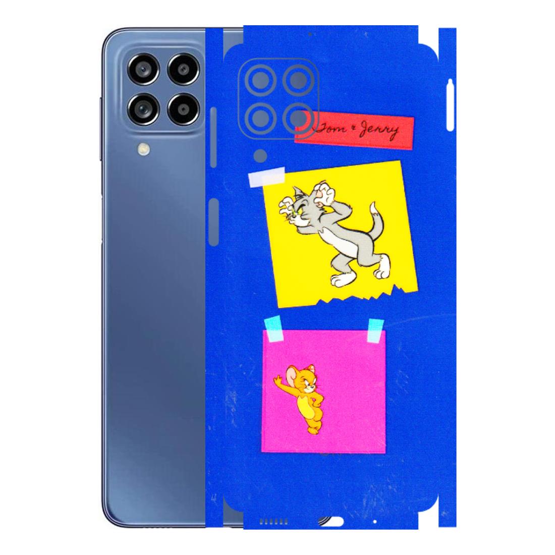 Samsung M/F/Note/Flip and C Phone Skins (All Models) - Tom N Jerry Sticky Notes - 3D Embossed Finish (L-88) Samsung Galaxy M53 (5G)