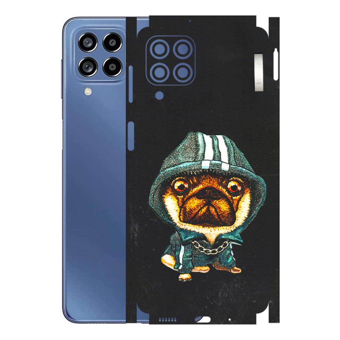 Samsung M/F/Note/Flip and C Phone Skins (All Models) - Puppy N Hoodie - 3D Embossed Finish (L-90) Samsung Galaxy M53 (5G)