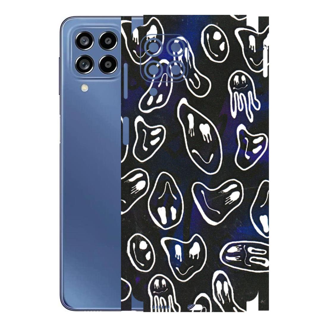 Samsung M/F/Note/Flip and C Phone Skins (All Models) - Distorted Smileys - 3D Embossed Finish (L-92) Samsung Galaxy M53 (5G)