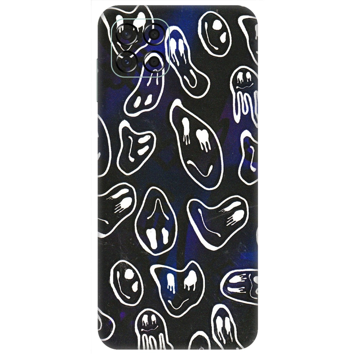 Samsung M/F/Note/Flip and C Phone Skins (All Models) - Distorted Smileys - 3D Embossed Finish (L-92) Samsung Galaxy M53 (5G)