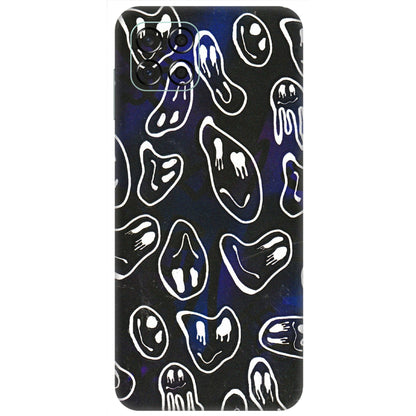 Samsung M/F/Note/Flip and C Phone Skins (All Models) - Distorted Smileys - 3D Embossed Finish (L-92) Samsung Galaxy M53 (5G)