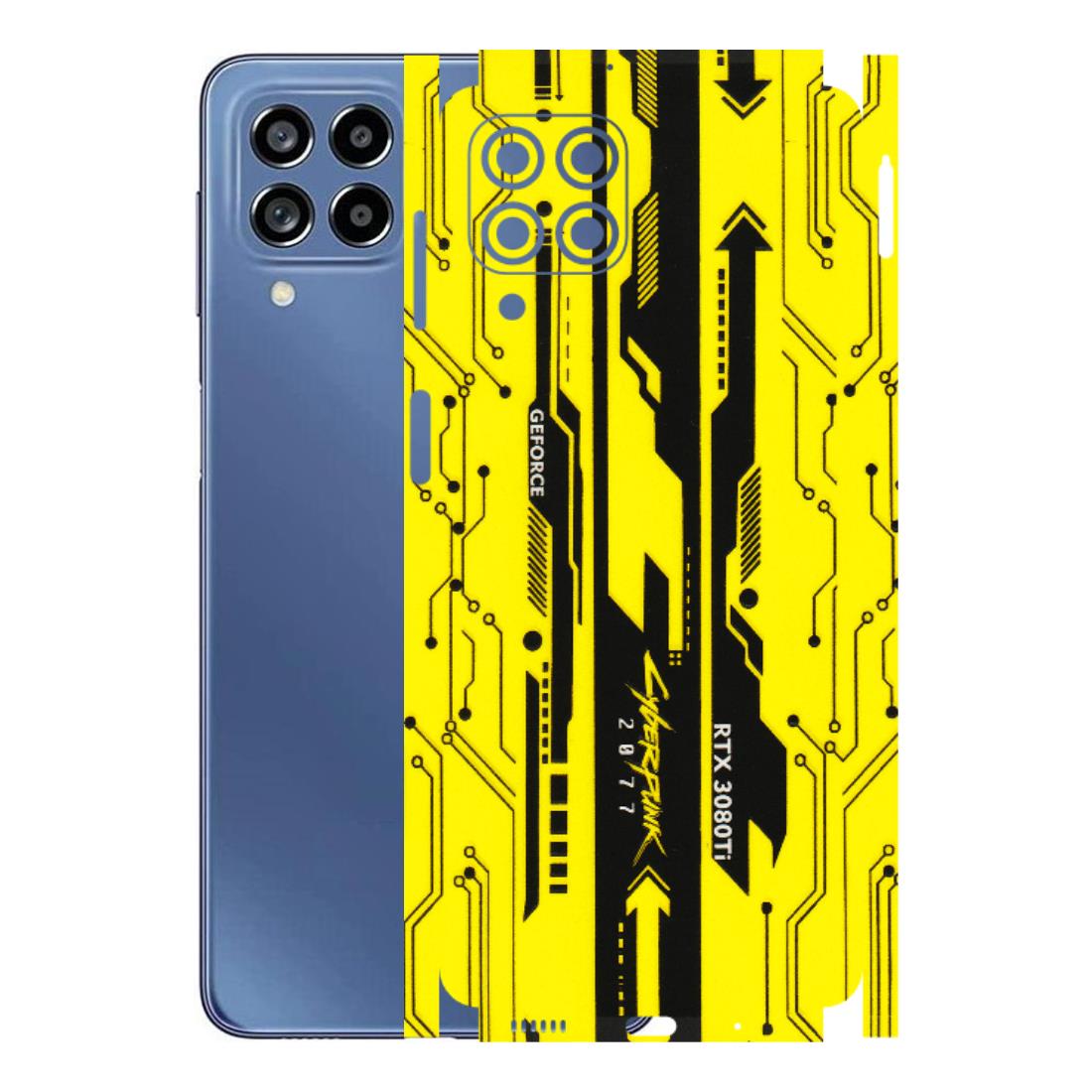 Samsung M/F/Note/Flip and C Phone Skins (All Models) - Yellow Cyberpunk - 3D Embossed Finish (L-93) Samsung Galaxy M53 (5G)