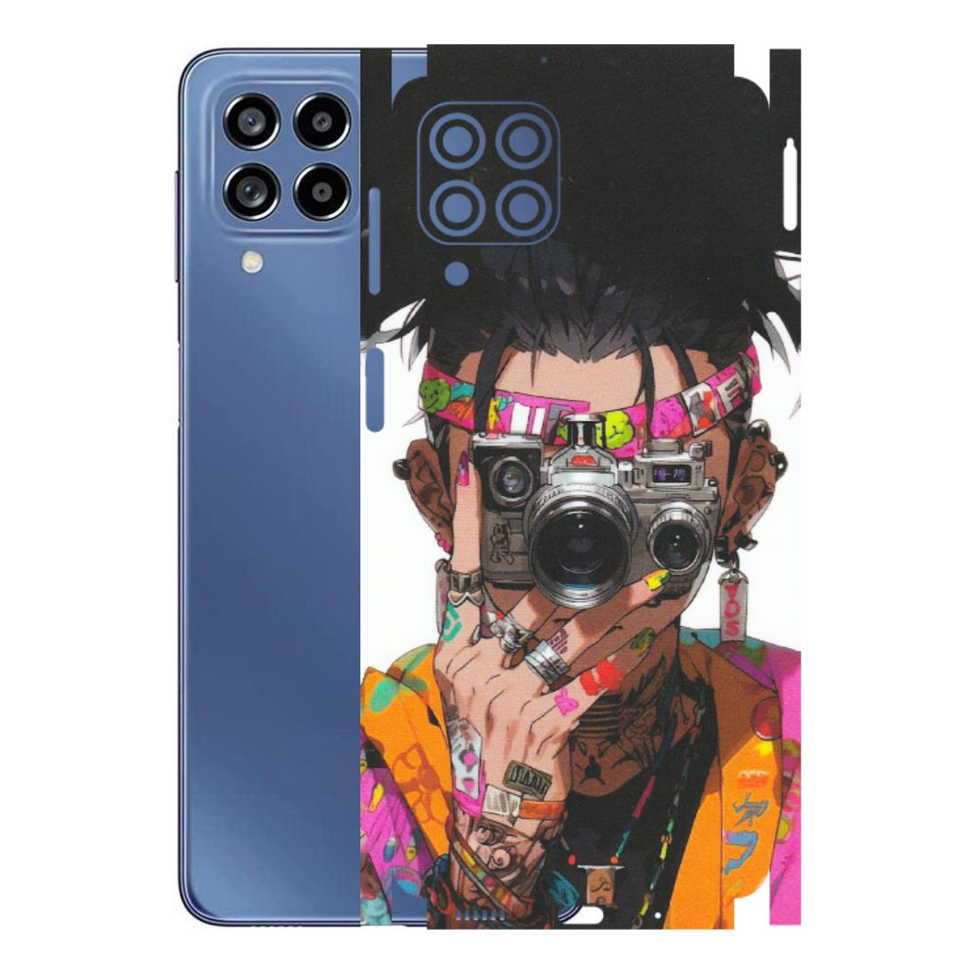 Samsung M/F/Note/Flip and C Phone Skins (All Models) - Camera Lover Girl - Matte Finish (M-09) Samsung Galaxy M53 (5G)