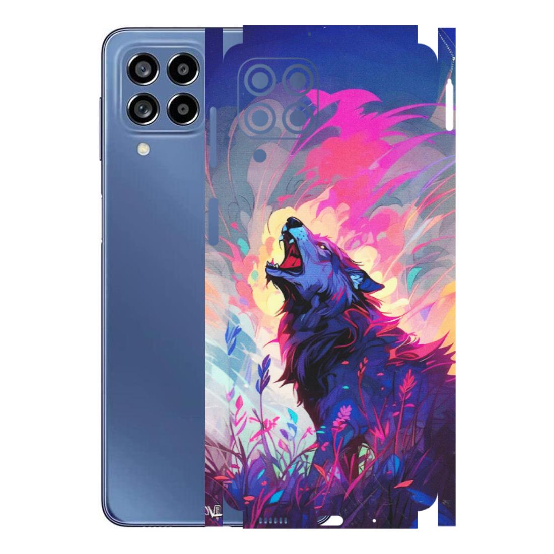 Samsung M/F/Note/Flip and C Phone Skins (All Models) - New Wild Wolf Abstract - Matte Finish (M-125) Samsung Galaxy M53 (5G)