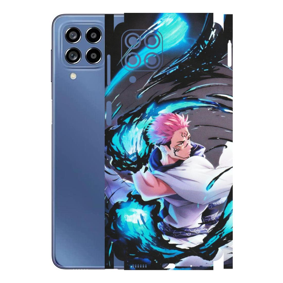 Samsung M/F/Note/Flip and C Phone Skins (All Models) - New Jujutsu Kaisen Grey Blue Anime - Matte Finish (M-127) Samsung Galaxy M53 (5G)