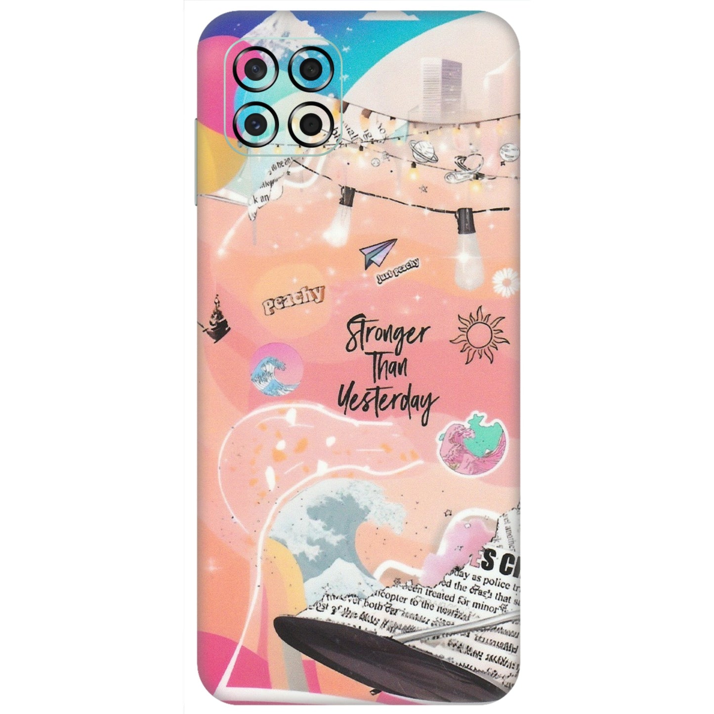 Samsung M/F/Note/Flip and C Phone Skins (All Models) - Stronger Then Yesterday - Matte Finish (M-128) Samsung Galaxy M53 (5G)