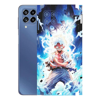 Samsung M/F/Note/Flip and C Phone Skins (All Models) - Blue Thunder Luffy Anime - Matte Finish (M-132) Samsung Galaxy M53 (5G)