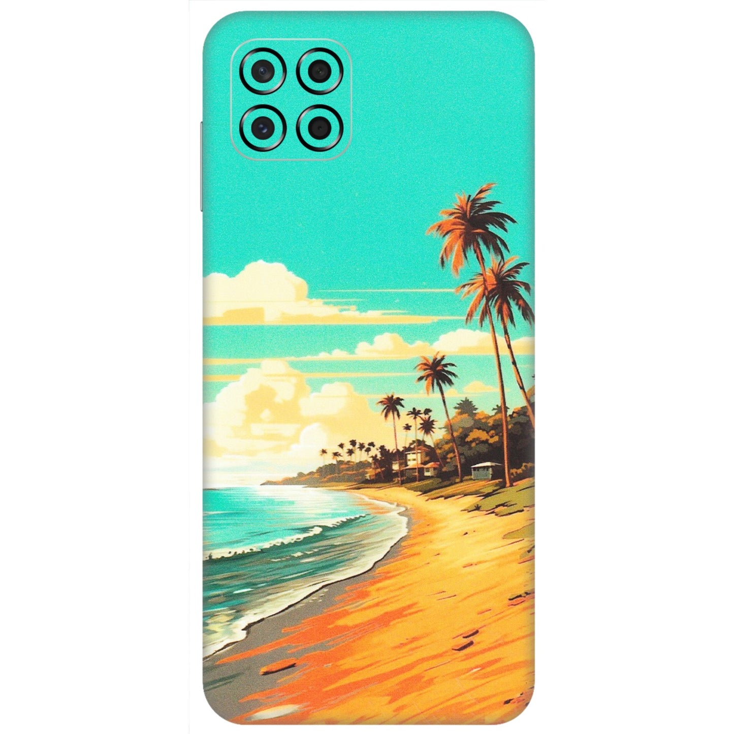 Samsung M/F/Note/Flip and C Phone Skins (All Models) - Miami Beach - Matte Finish (M-136) Samsung Galaxy M53 (5G)