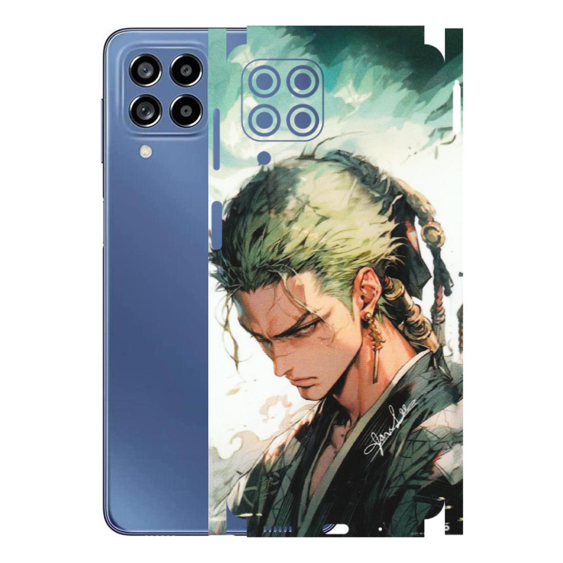 Samsung M/F/Note/Flip and C Phone Skins (All Models) - New Roronoa Zoro One Picece Anime - Matte Finish (M-140) Samsung Galaxy M53 (5G)