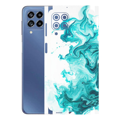 Samsung M/F/Note/Flip and C Phone Skins (All Models) - Sky Blue Abstract Colour - Matte Finish (M-146) Samsung Galaxy M53 (5G)