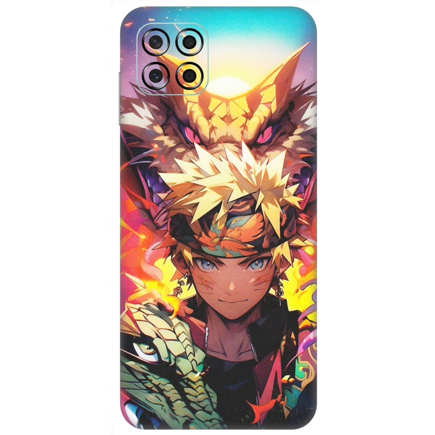 Samsung M/F/Note/Flip and C Phone Skins (All Models) - Angry Naruto Anime - Matte Finish (M-148) Samsung Galaxy M53 (5G)