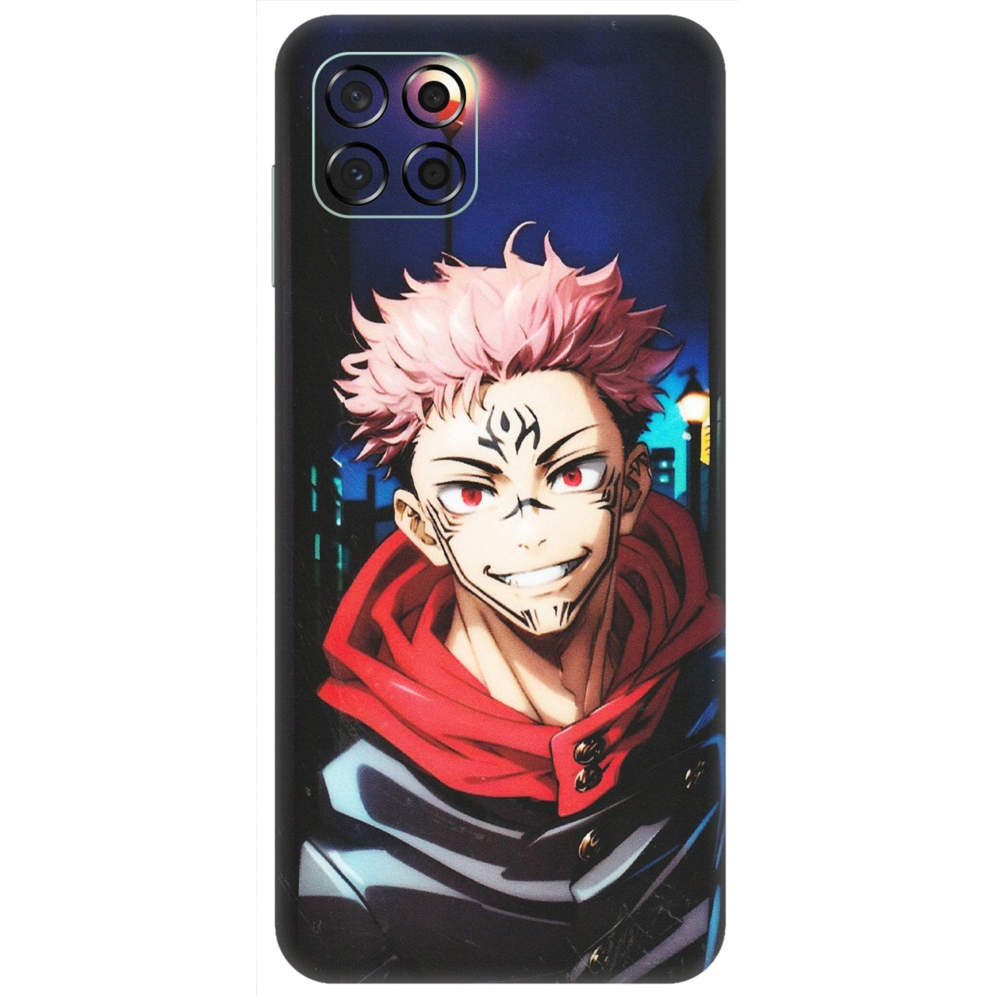 Samsung M/F/Note/Flip and C Phone Skins (All Models) - Yuji Itadori Funny Face Anime - Matte Finish (M-152) Samsung Galaxy M53 (5G)