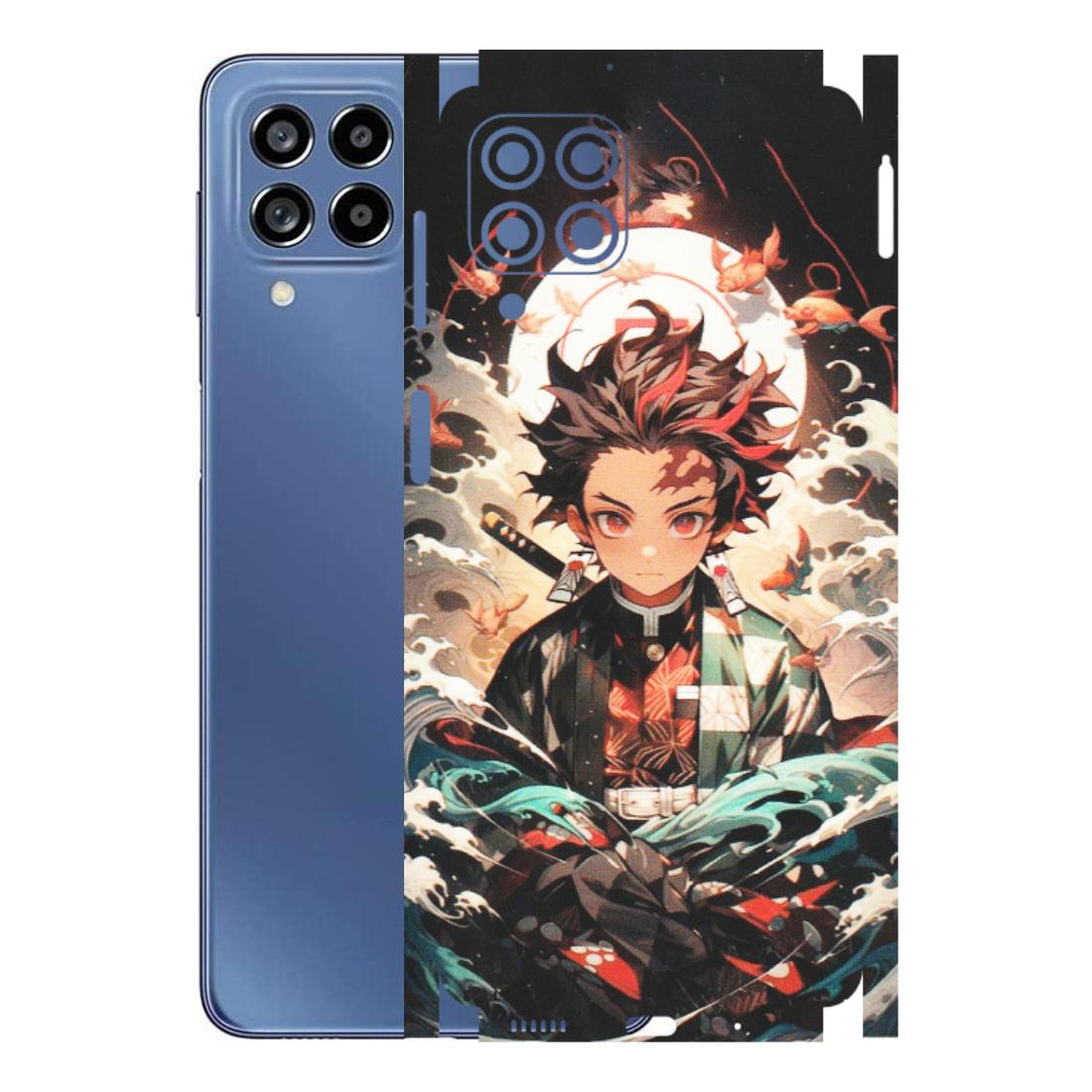 Samsung M/F/Note/Flip and C Phone Skins (All Models) - Tanjiro Demon Slayer Anime - Matte Finish (M-158) Samsung Galaxy M53 (5G)