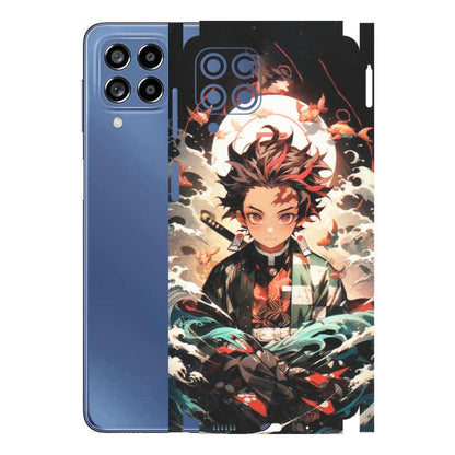 Samsung M/F/Note/Flip and C Phone Skins (All Models) - Tanjiro Demon Slayer Anime - Matte Finish (M-158) Samsung Galaxy M53 (5G)
