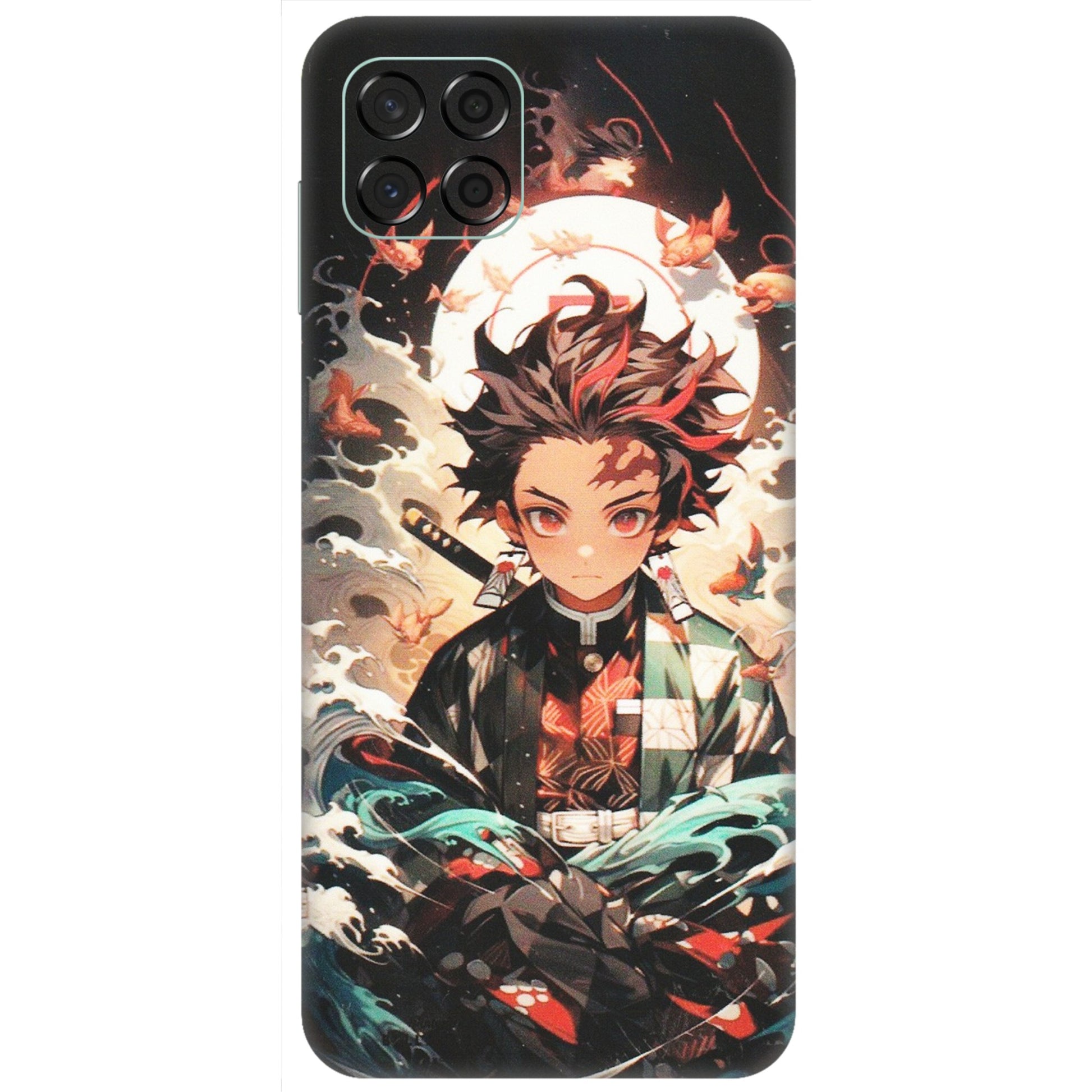 Samsung M/F/Note/Flip and C Phone Skins (All Models) - Tanjiro Demon Slayer Anime - Matte Finish (M-158) Samsung Galaxy M53 (5G)