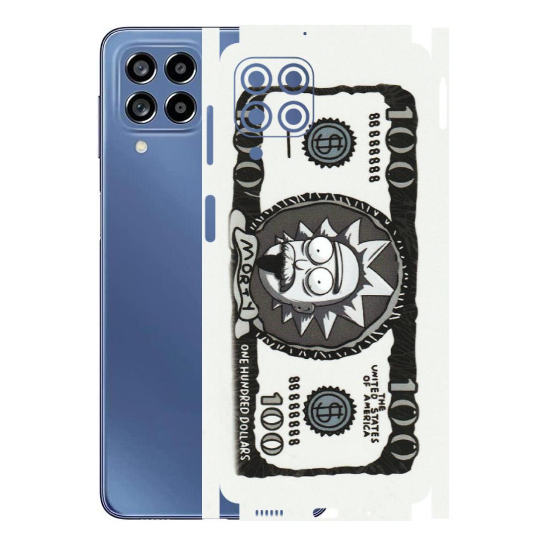 Samsung M/F/Note/Flip and C Phone Skins (All Models) - Rick And Morty Hundred Dollar Anime - Matte Finish (M-161) Samsung Galaxy M53 (5G)