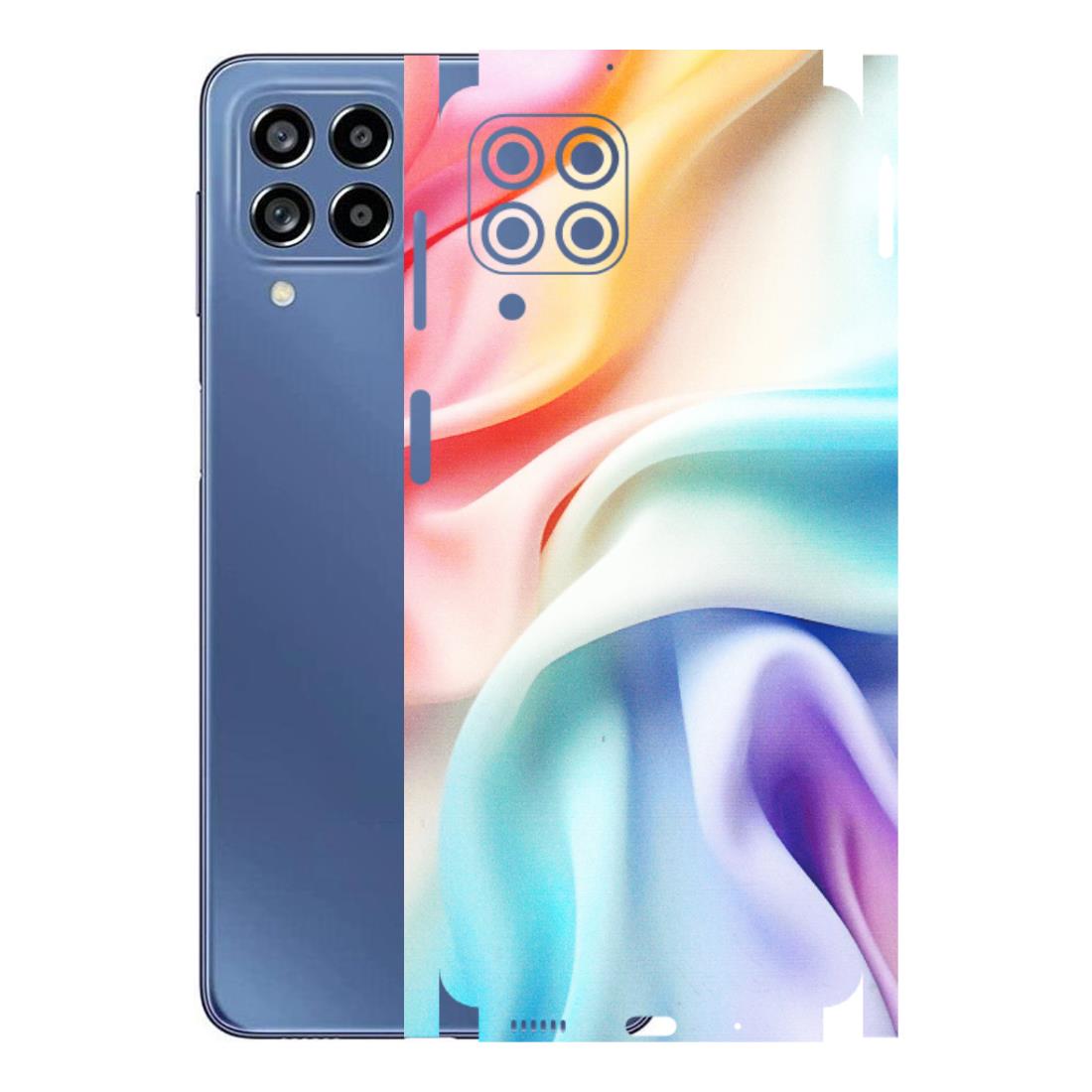Samsung M/F/Note/Flip and C Phone Skins (All Models) - Colourful Silk Cloth - Matte Finish (M-165) Samsung Galaxy M53 (5G)