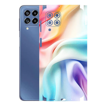 Samsung M/F/Note/Flip and C Phone Skins (All Models) - Colourful Silk Cloth - Matte Finish (M-165) Samsung Galaxy M53 (5G)