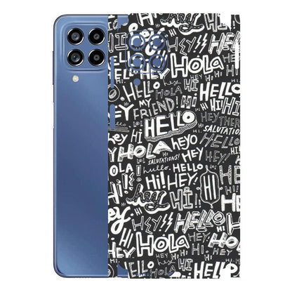Samsung M/F/Note/Flip and C Phone Skins (All Models) - Hi Hello Doodles - Matte Finish (M-25) Samsung Galaxy M53 (5G)
