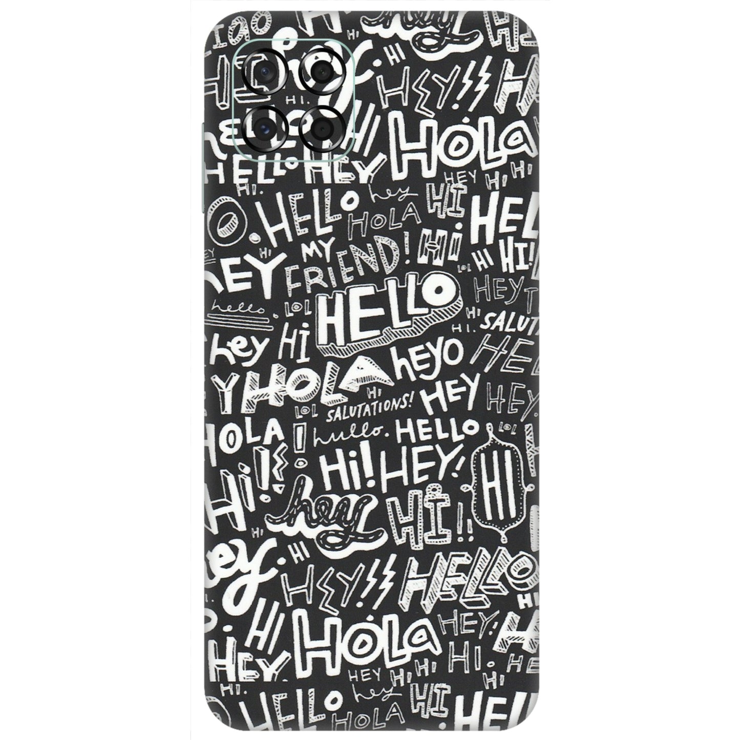 Samsung M/F/Note/Flip and C Phone Skins (All Models) - Hi Hello Doodles - Matte Finish (M-25) Samsung Galaxy M53 (5G)
