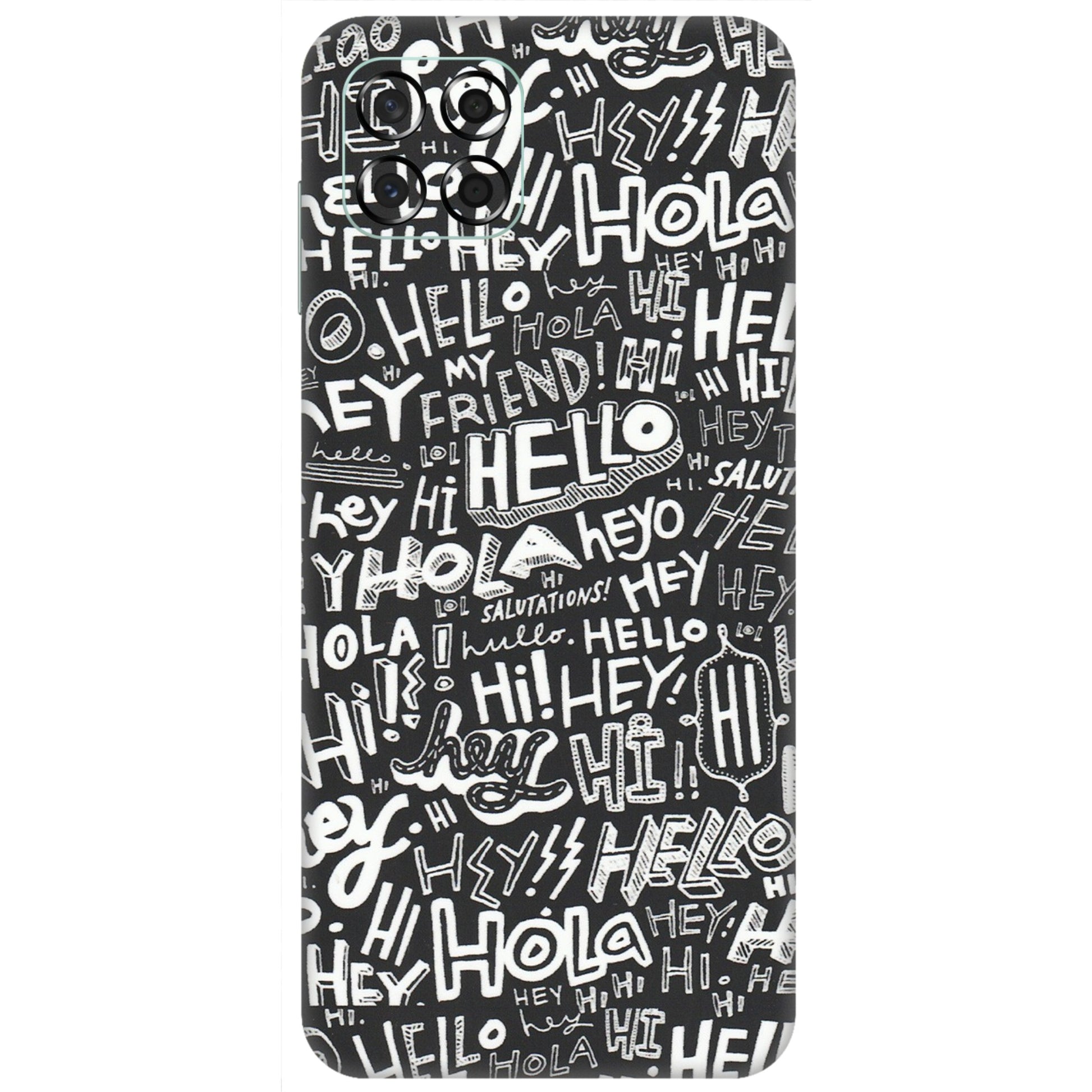 Samsung M/F/Note/Flip and C Phone Skins (All Models) - Hi Hello Doodles - Matte Finish (M-25) Samsung Galaxy M53 (5G)