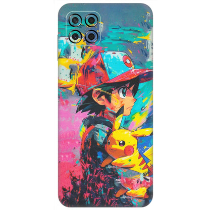 Samsung M/F/Note/Flip and C Phone Skins (All Models) - Ash & Pikachu - Matte Finish (M-26) Samsung Galaxy M53 (5G)
