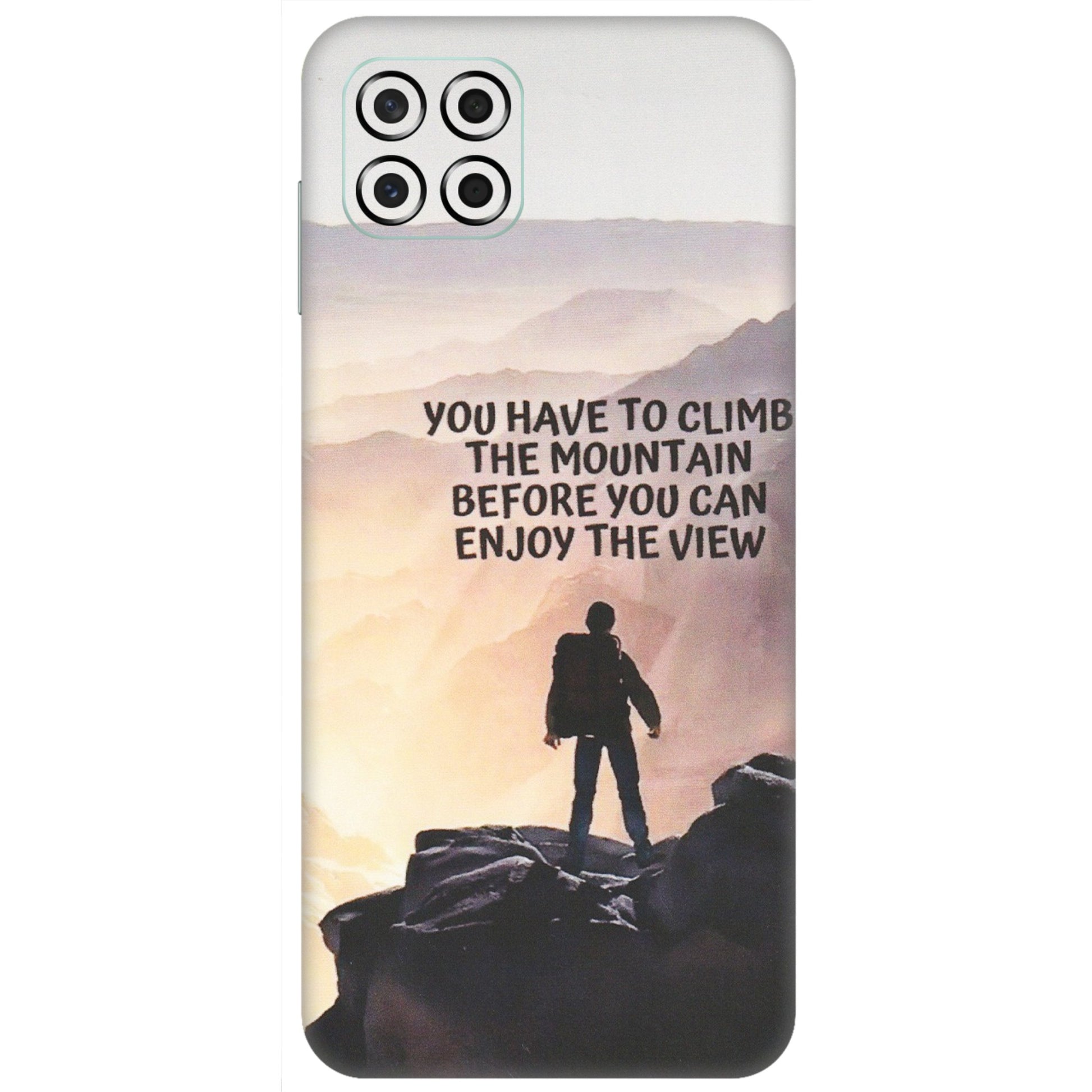 Samsung M/F/Note/Flip and C Phone Skins (All Models) - Motivational Hiking Mountain - Matte Finish (M-28) Samsung Galaxy M53 (5G)