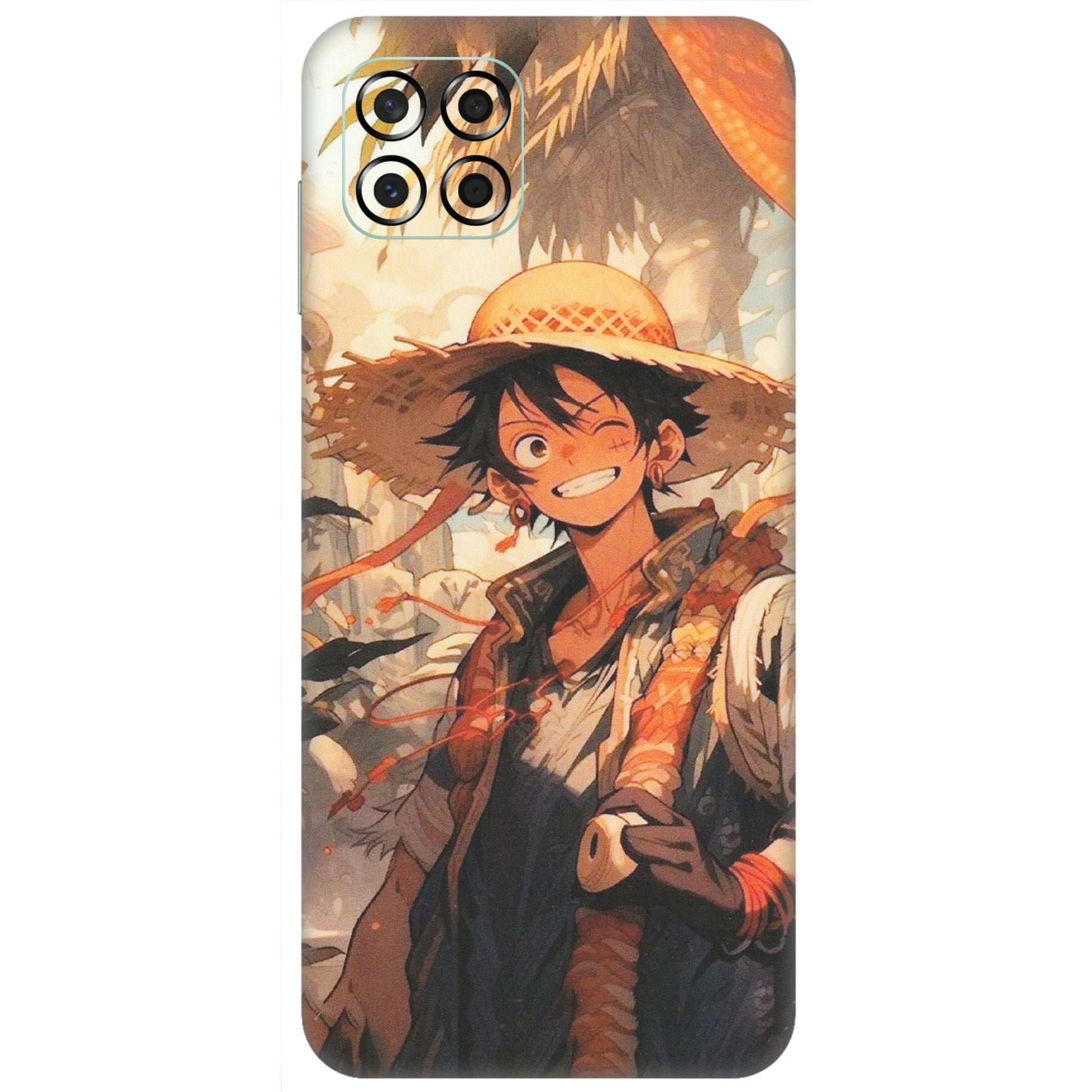 Samsung M/F/Note/Flip and C Phone Skins (All Models) - Anime Character Smile - Matte Finish (M-33) Samsung Galaxy M53 (5G)