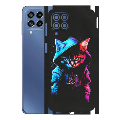Samsung M/F/Note/Flip and C Phone Skins (All Models) - Cyberpunk Cat - Matte Finish (M-45) Samsung Galaxy M53 (5G)