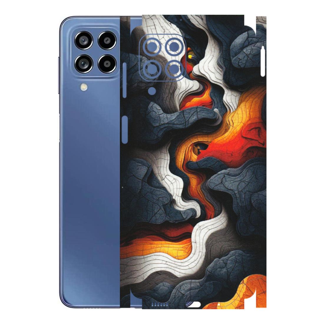 Samsung M/F/Note/Flip and C Phone Skins (All Models) - Abstract Volcanic Layers - Matte Finish (M-52) Samsung Galaxy M53 (5G)