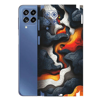 Samsung M/F/Note/Flip and C Phone Skins (All Models) - Abstract Volcanic Layers - Matte Finish (M-52) Samsung Galaxy M53 (5G)