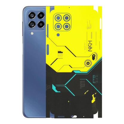 Samsung M/F/Note/Flip and C Phone Skins (All Models) - Black Yellow Technica - Matte Finish (M-53) Samsung Galaxy M53 (5G)