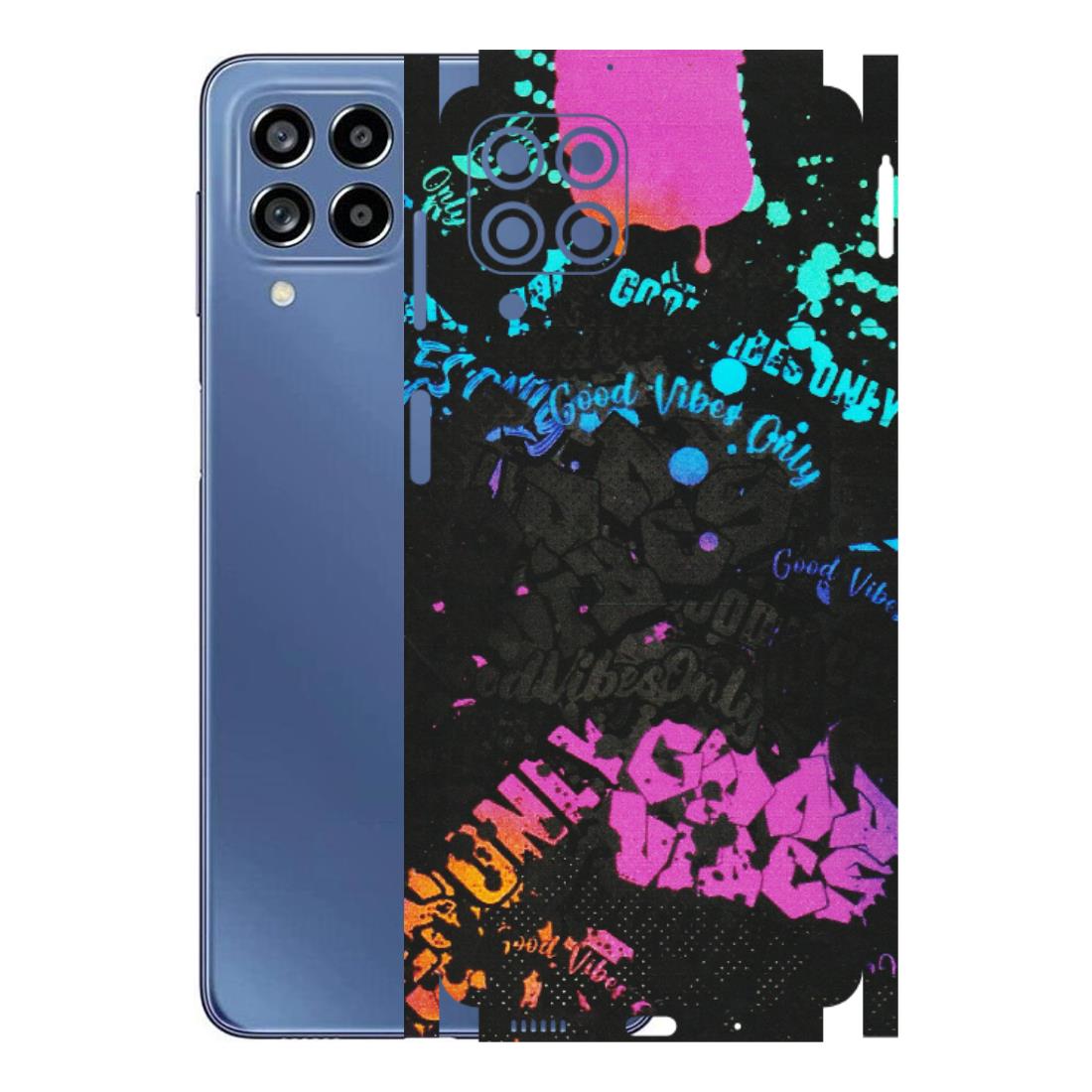 Samsung M/F/Note/Flip and C Phone Skins (All Models) - Majestic Black Vibes - Matte Finish (M-62) Samsung Galaxy M53 (5G)