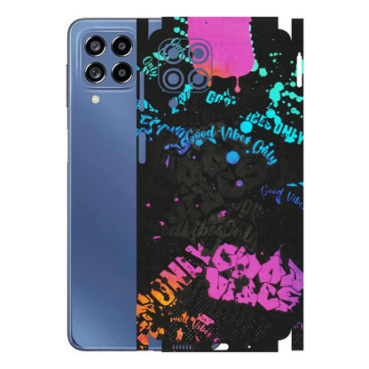 Samsung M/F/Note/Flip and C Phone Skins (All Models) - Majestic Black Vibes - Matte Finish (M-62) Samsung Galaxy M53 (5G)