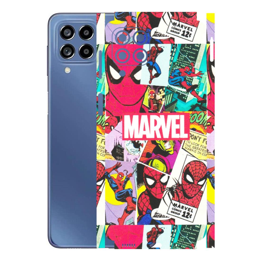 Samsung M/F/Note/Flip and C Phone Skins (All Models) - Marvel Comic Spiderman Grafitti - Matte Finish (M-72) Samsung Galaxy M53 (5G)