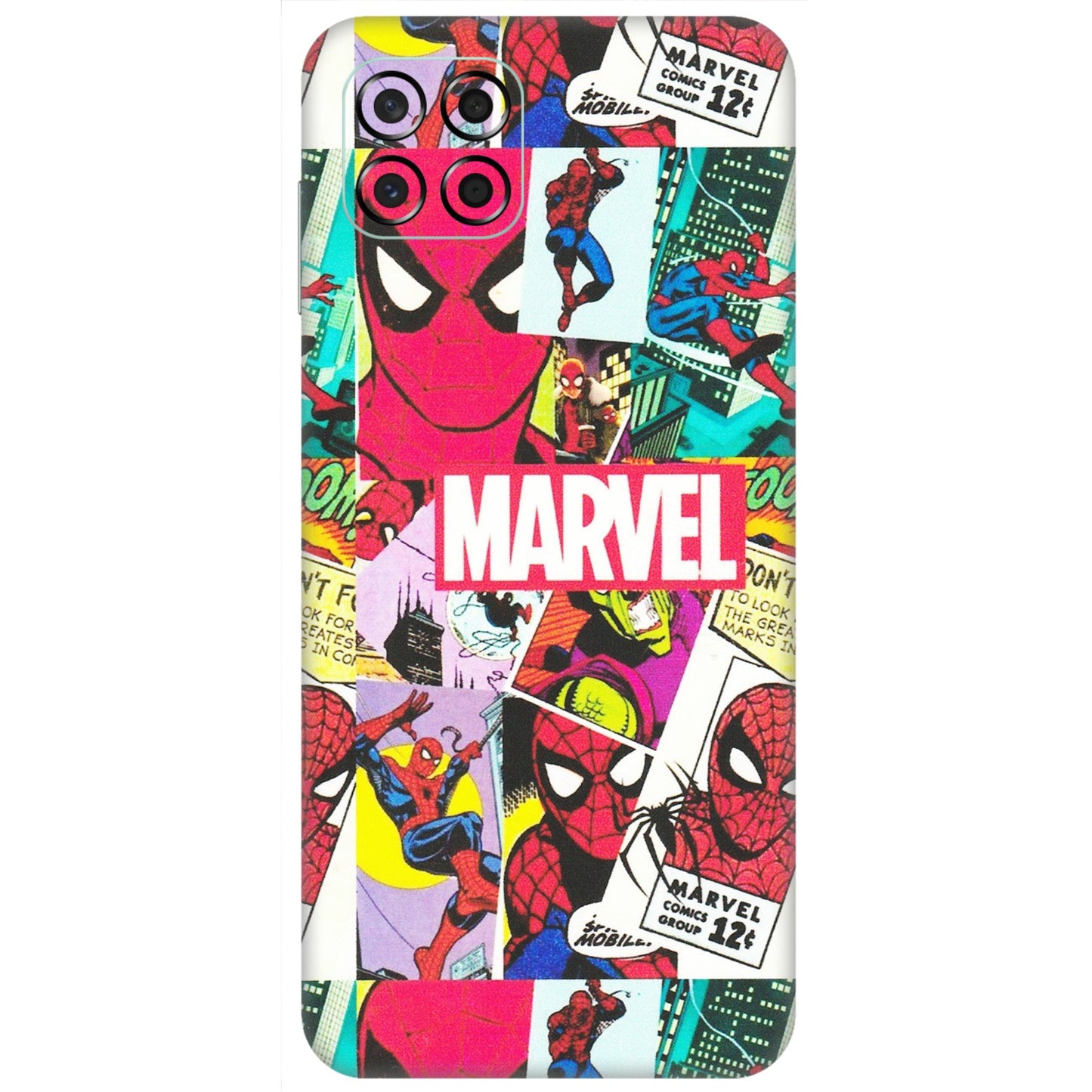Samsung M/F/Note/Flip and C Phone Skins (All Models) - Marvel Comic Spiderman Grafitti - Matte Finish (M-72) Samsung Galaxy M53 (5G)
