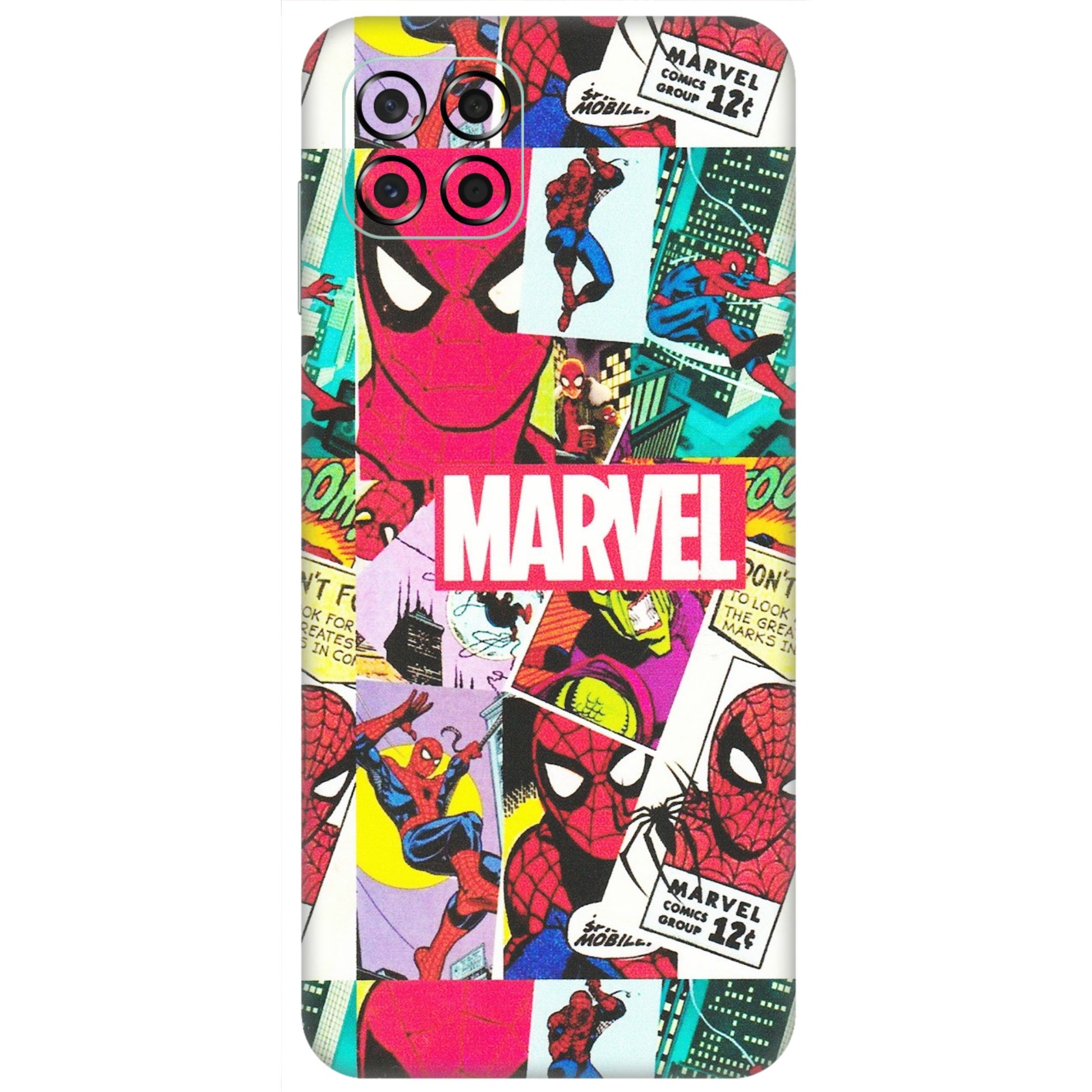 Samsung M/F/Note/Flip and C Phone Skins (All Models) - Marvel Comic Spiderman Grafitti - Matte Finish (M-72) Samsung Galaxy M53 (5G)