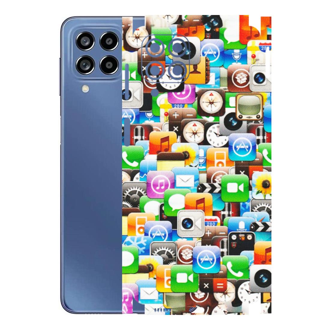 Samsung M/F/Note/Flip and C Phone Skins (All Models) - All Apple Icons - Matte Finish (M-93) Samsung Galaxy M53 (5G)