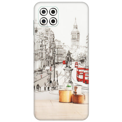 Samsung M/F/Note/Flip and C Phone Skins (All Models) - London Street - Transparent Finish (T-02) Samsung Galaxy M53 (5G)