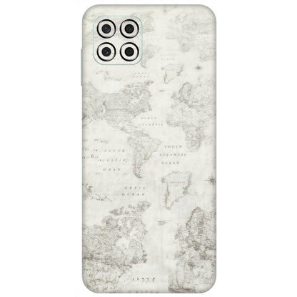 Samsung M/F/Note/Flip and C Phone Skins (All Models) - World Travel Map - Transparent Finish (T-04) Samsung Galaxy M53 (5G)