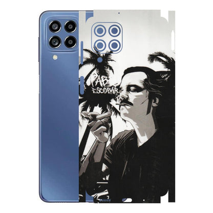 Samsung M/F/Note/Flip and C Phone Skins (All Models) - Pab Escobar - Transparent Finish (T-05) Samsung Galaxy M53 (5G)